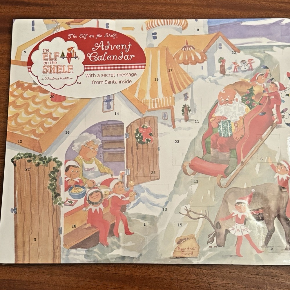 Elf on the Shelf‎ Advent Calendar 25 Days Of Surprises & Secret Santa Message